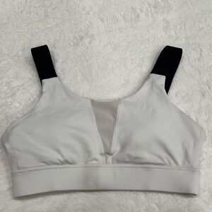 DKNY White and Black Sports Bra Small